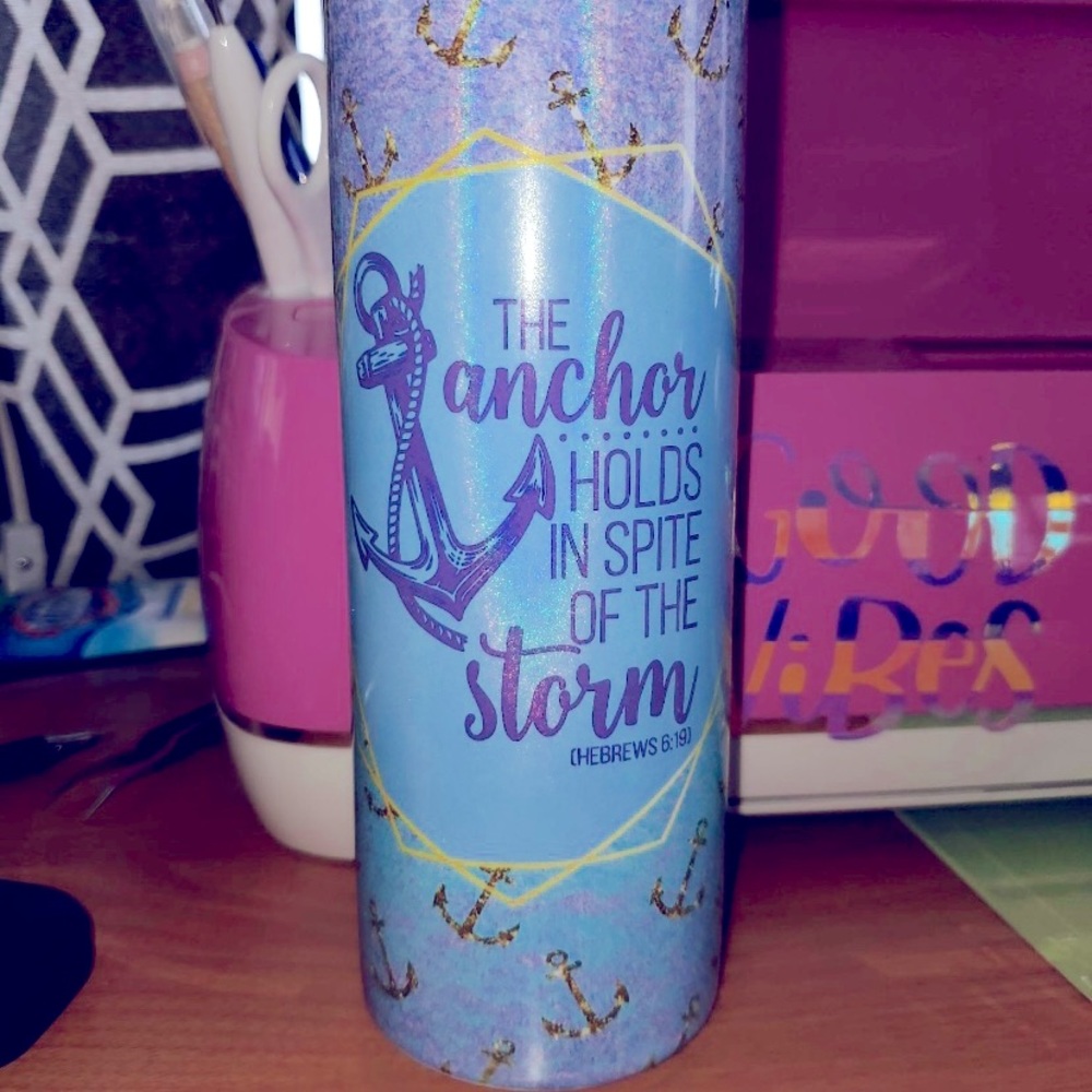 Tumbler Christian/bible verse- Handmade